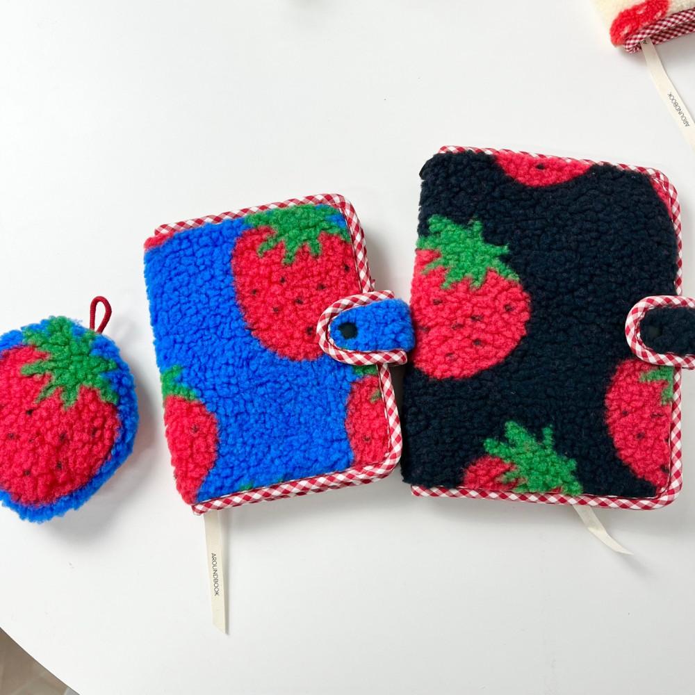 왕딸기 북커버 콜북 호보니치  A6  책커버 다이어리커버 패브릭