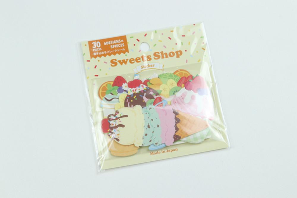 CHOCOTTO 스위트샵 스티커&마스킹테이프 / Fruit(후레이크씰)