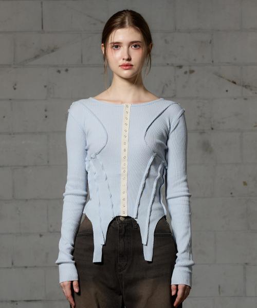 아리(ARI)  MELLOW LONG SLEEVE / SKY BLUE - 사이즈 & 후기 | 무신사