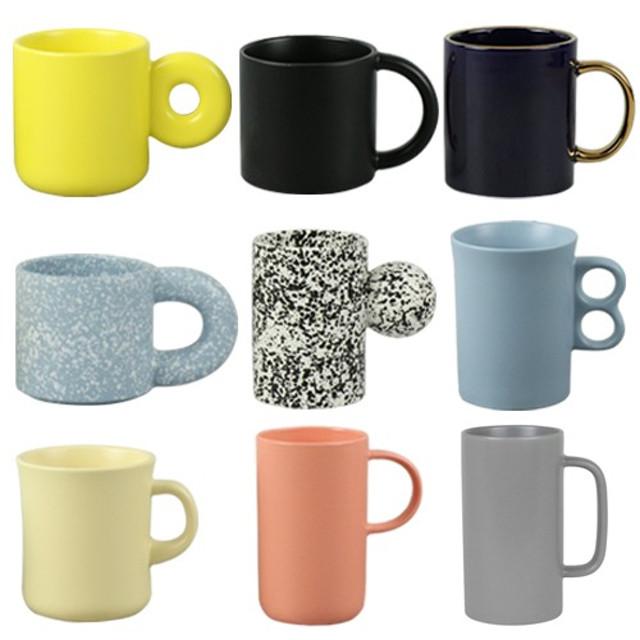 홈카페 무광 머그컵 모음 컬러 파스텔 커피 머그잔
