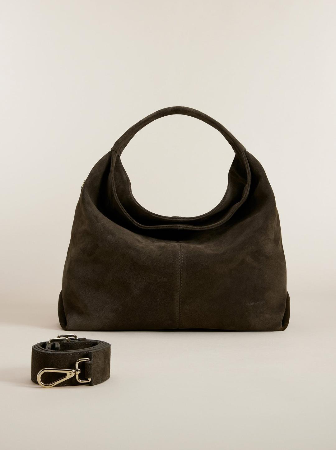 Gala Tobacco Green Suede