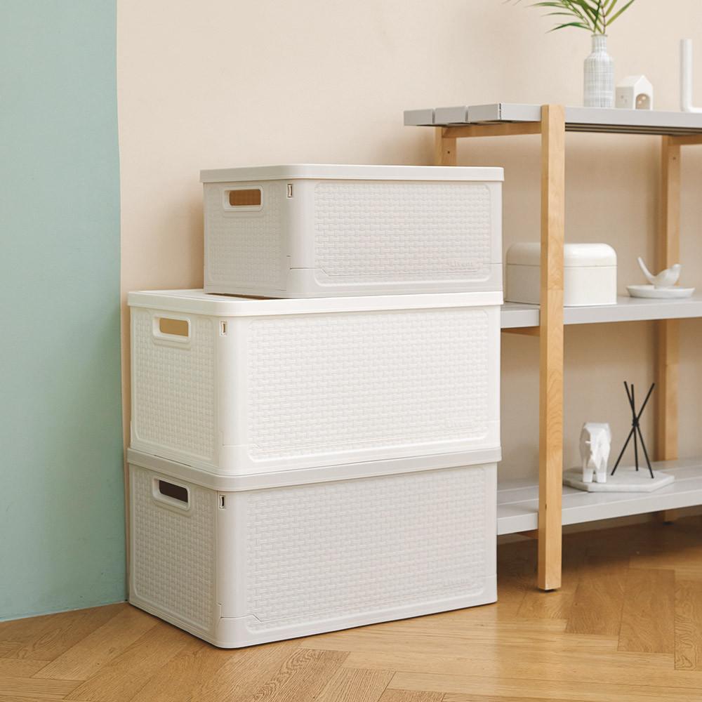 적층형 접이식 다용도 폴딩 리빙 박스 수납 정리함