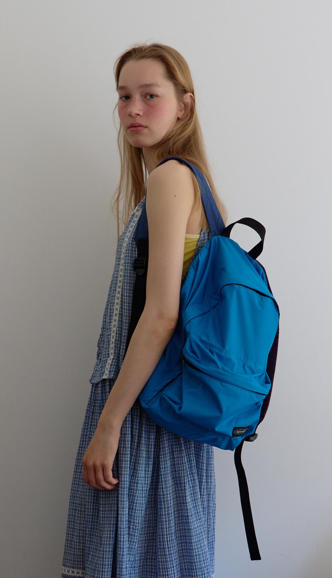 214. Multi Color Backpack _ Blue
