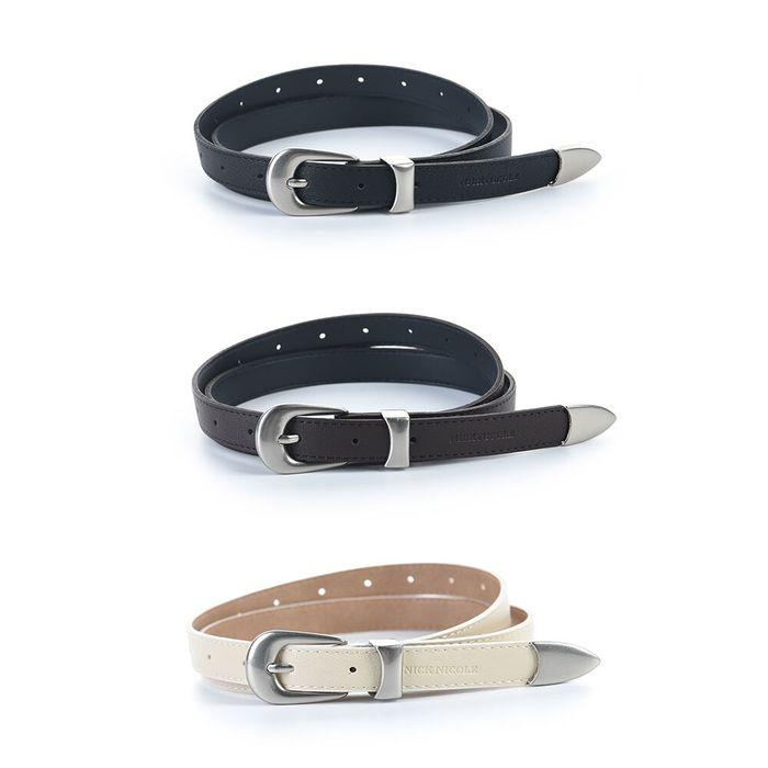 NICOLE AROUND LEATHER BELT_3 COLOR