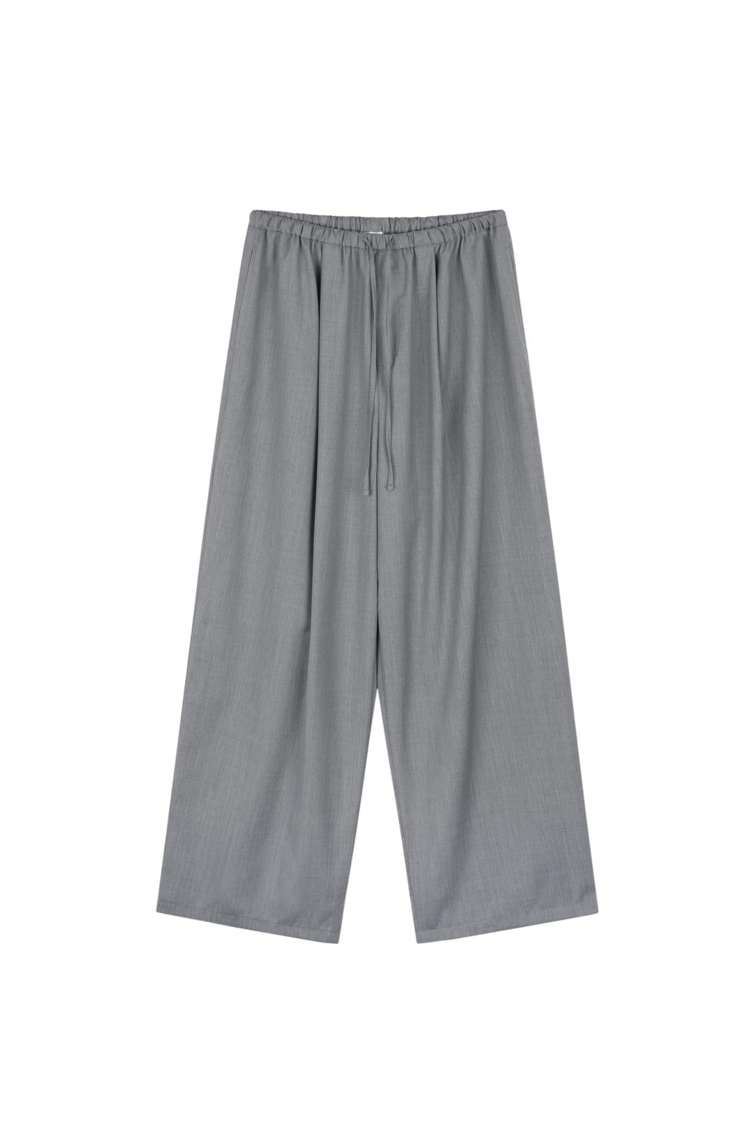 STRING TROUSER PANTS (L GREY)