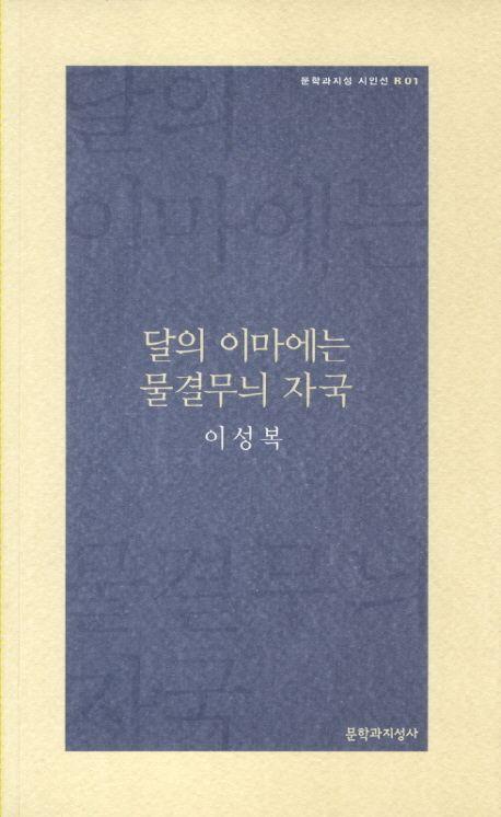 달의 이마에는 물결무늬 자국