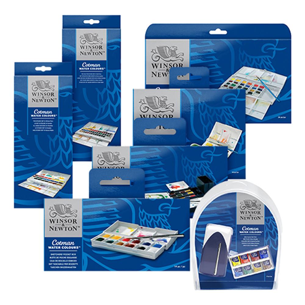 윈저앤뉴튼 코트만 고체물감 8색 12색 14색 24색 45색