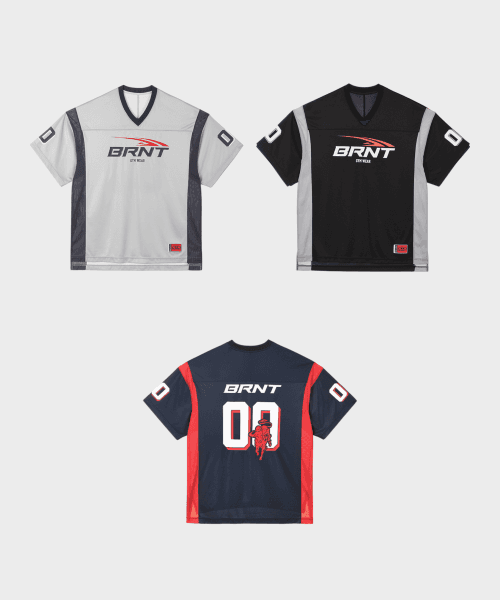 MESH FOOTBALL JERSEY T-SHIRTS (3 COLOR)
