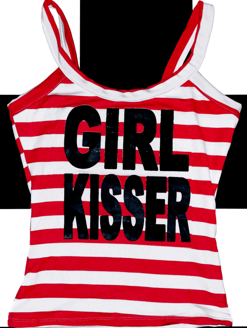 GIRL KISSER STRIPED CAMI