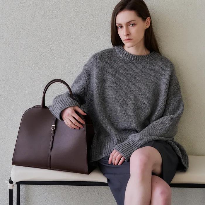 BLANC LARGE BURGUNDY BROWN