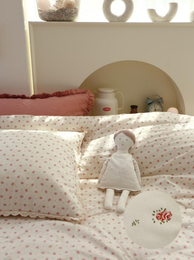 쁘띠로즈 쁘띠토숀 모달차렵이불 SS/QK 레이스형 사계절두께