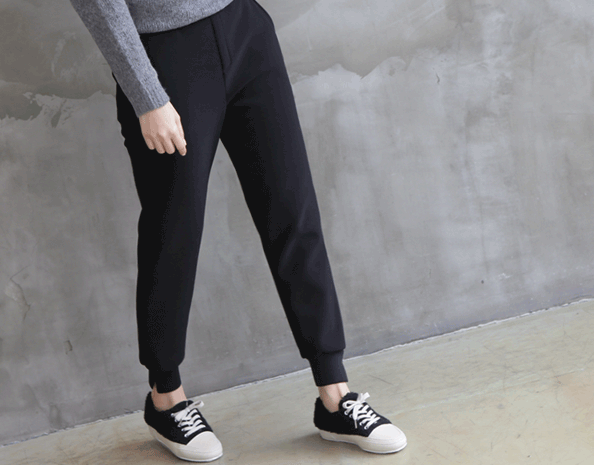 35188/밍크안감 밴딩조거 스판팬츠