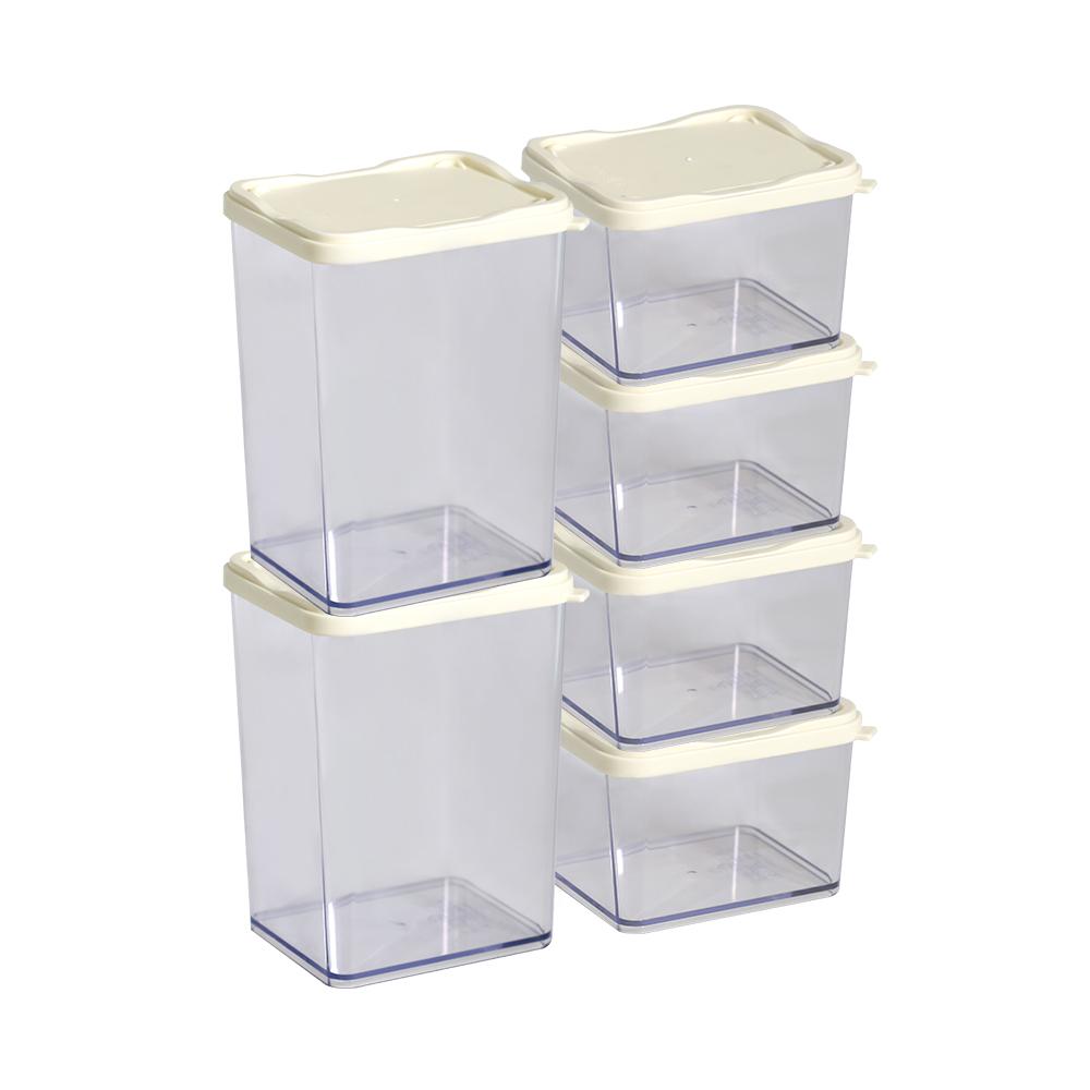 냉장고수납용기 높은용기실속세트(아이보리)