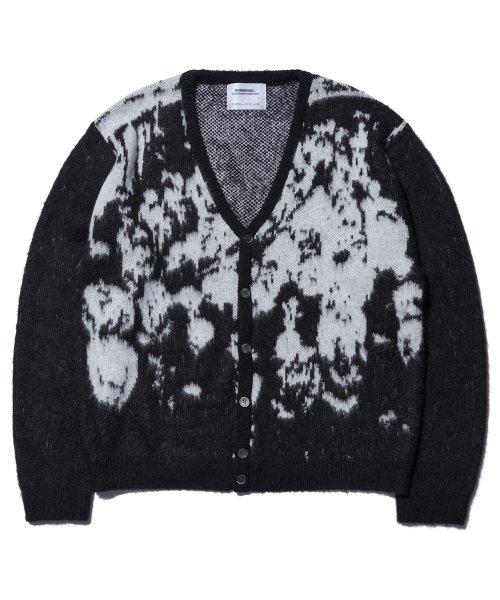 PPS HAIRY CARDIGAN - BLACK