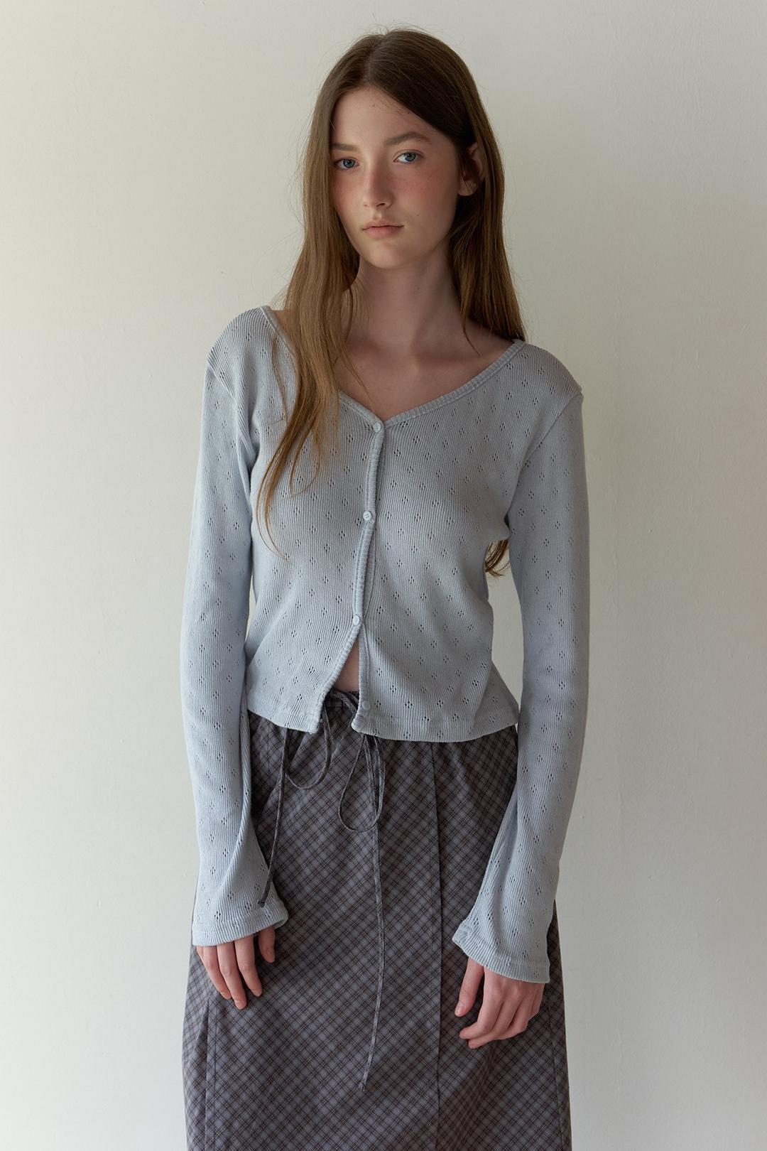 Crochet Label Cardigan (4 Colors)