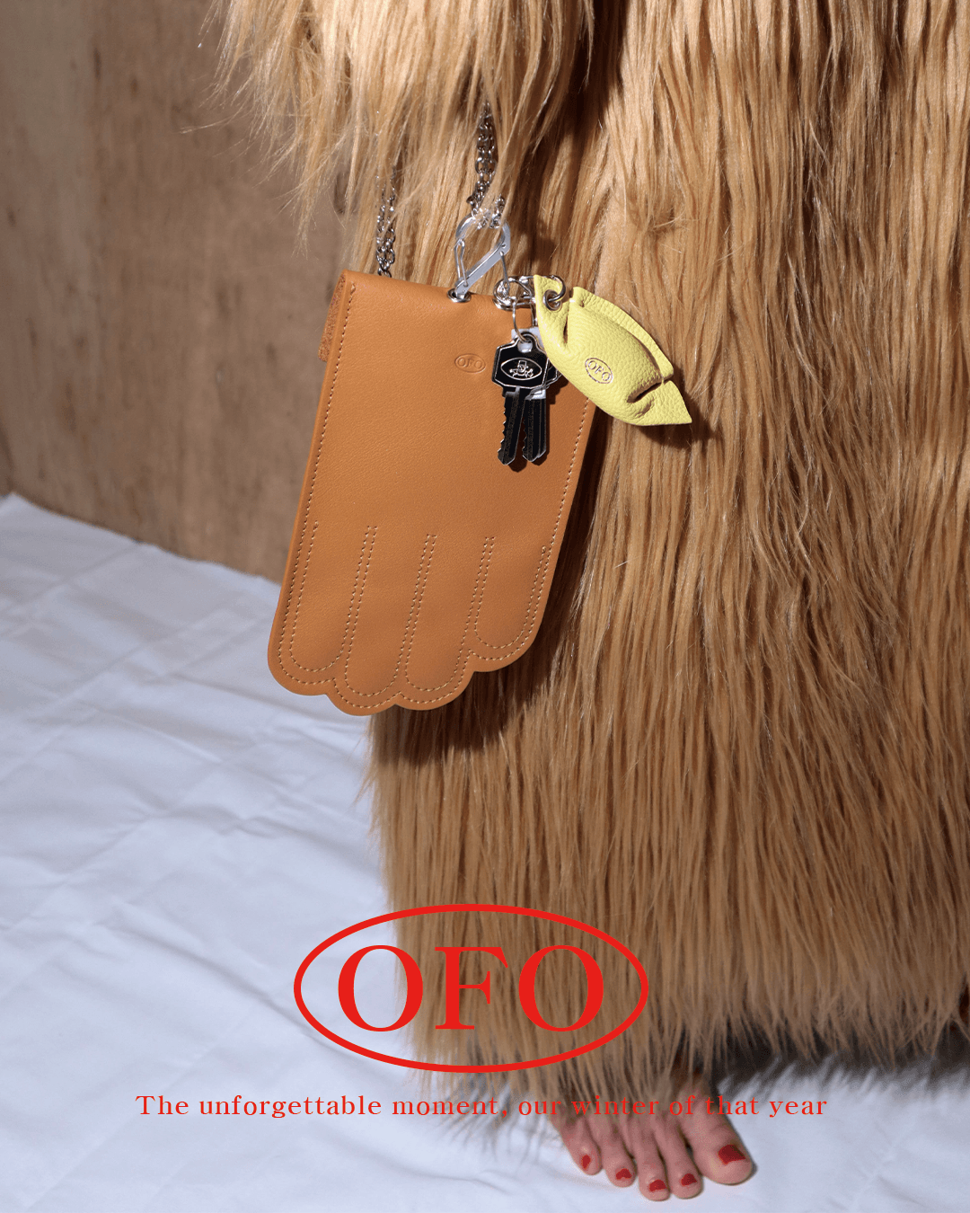 Number.65 + Chain strap_Tan