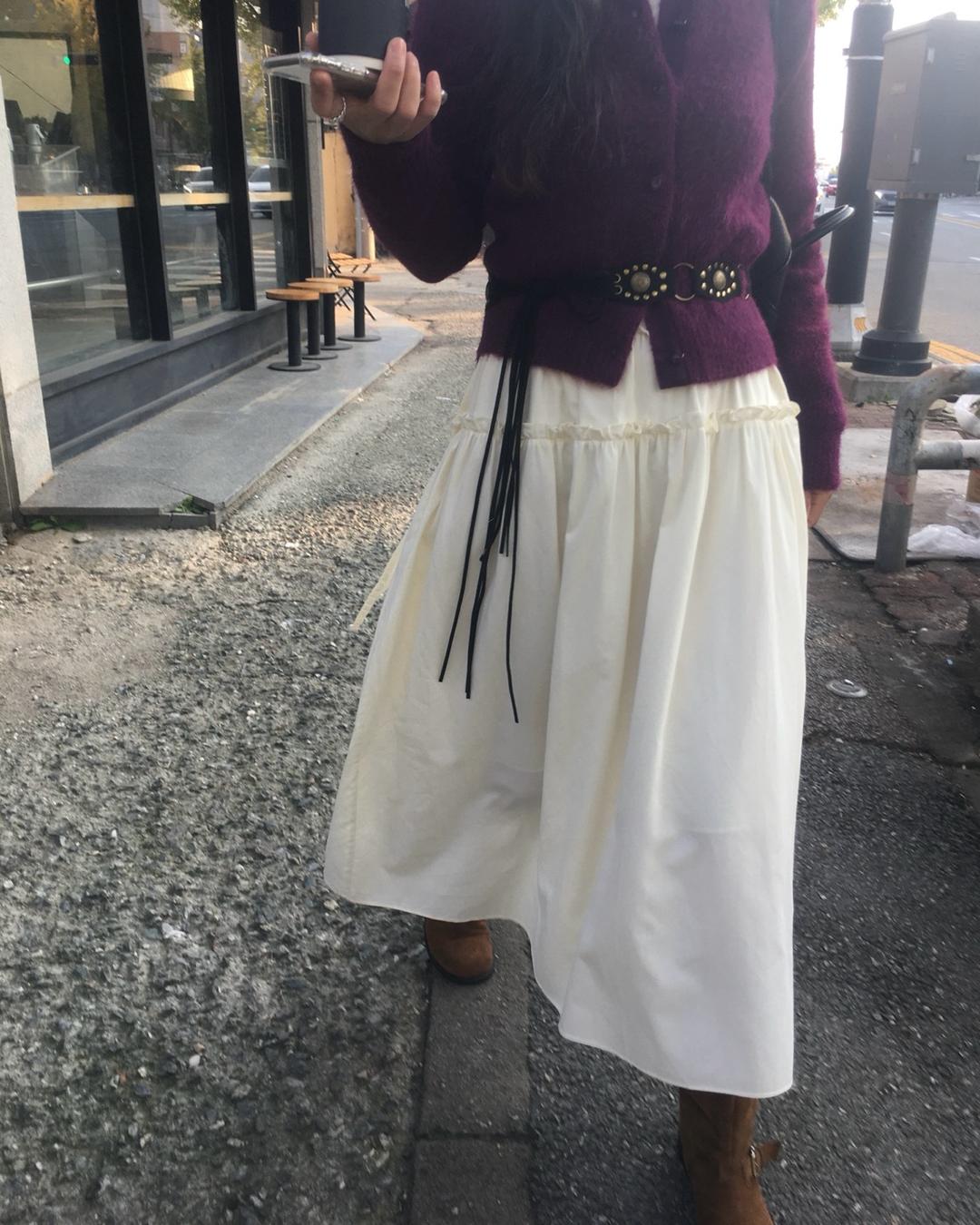 [made] 지젤 기모 스커트