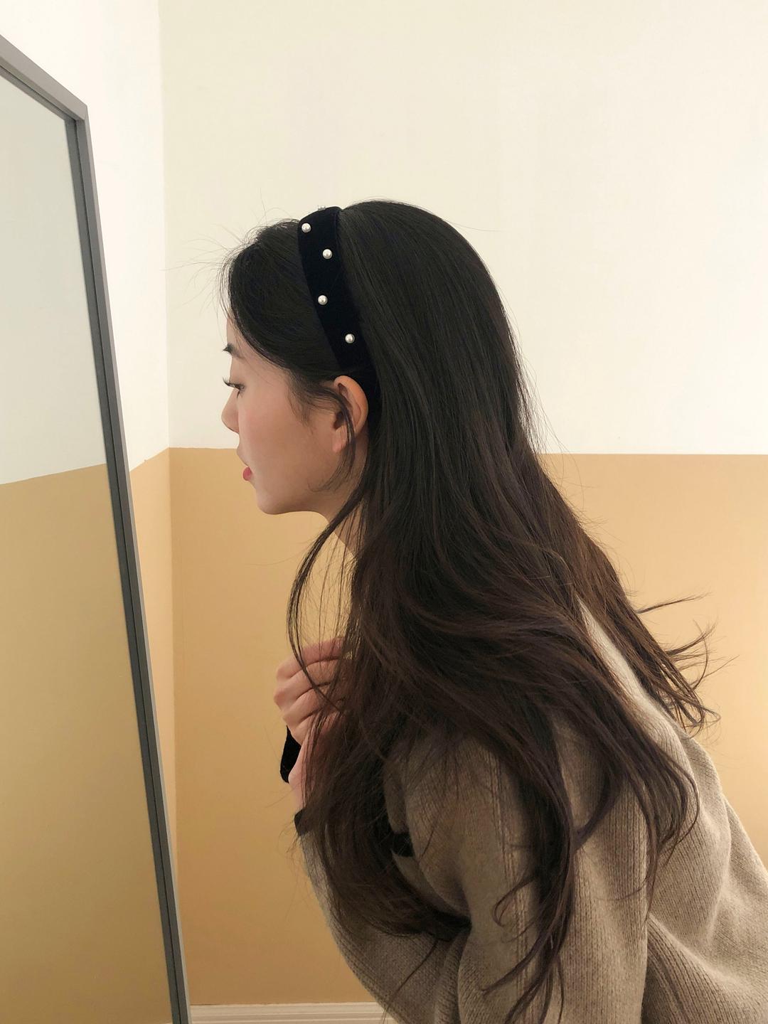 마벨 벨벳 헤어밴드 (2 type)