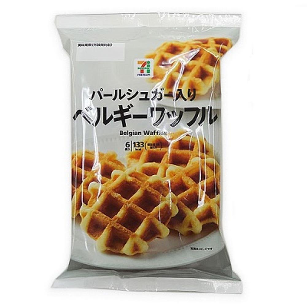 세븐프리미엄 펄 슈가가 들어있는 벨기에 와플 6개입