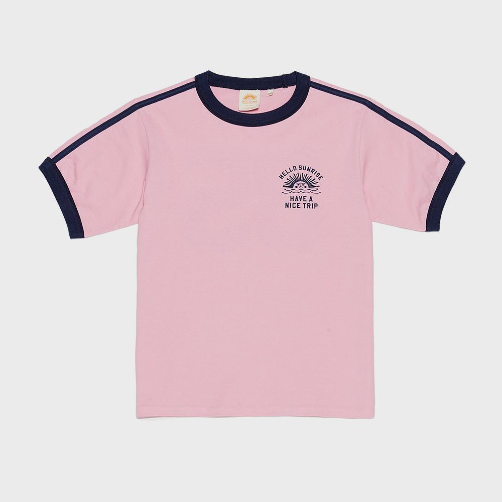 HS VTG Arch Logo Soccer Tee (W) (Pink & Navy)