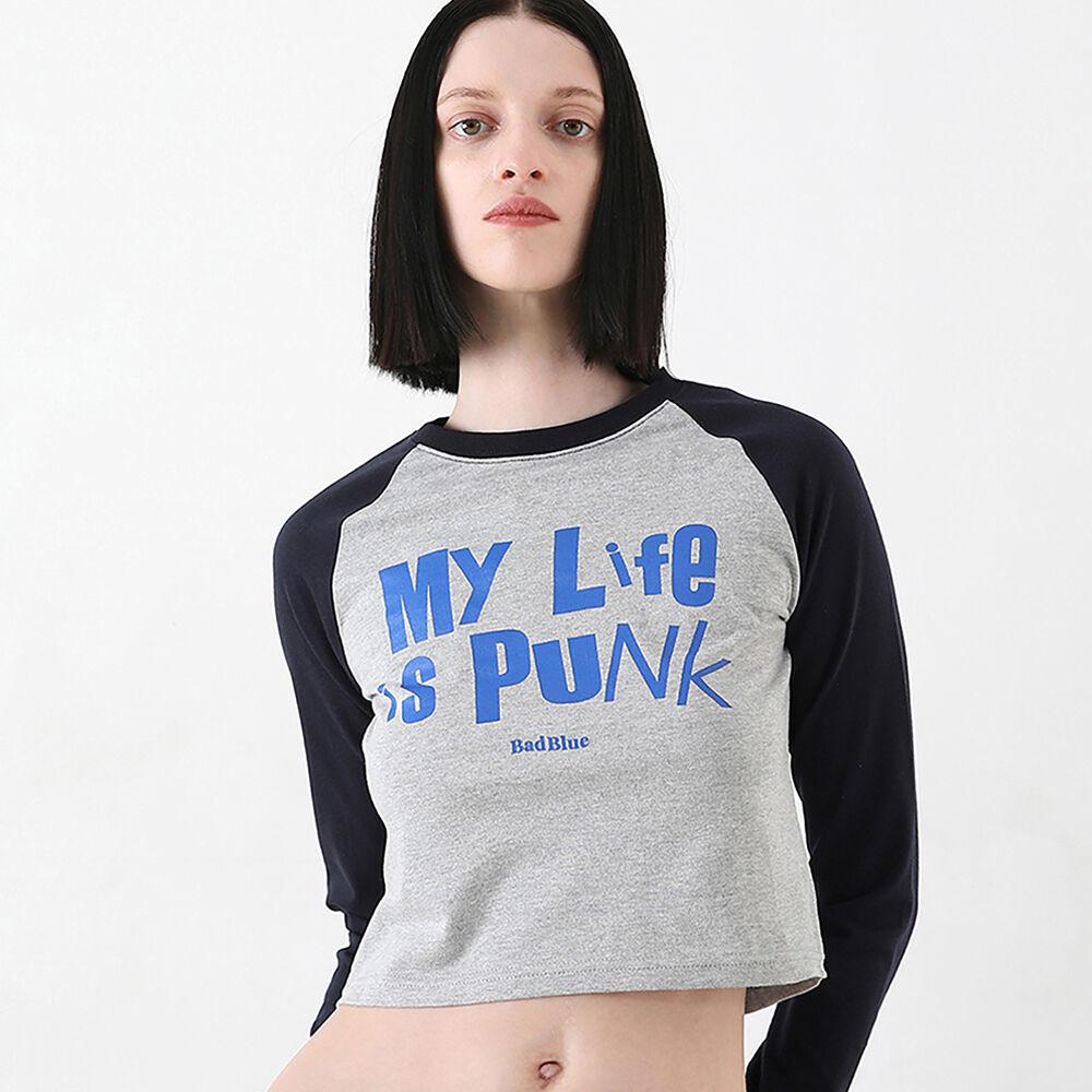 [9/28 발송]Punk Crop Top Gray