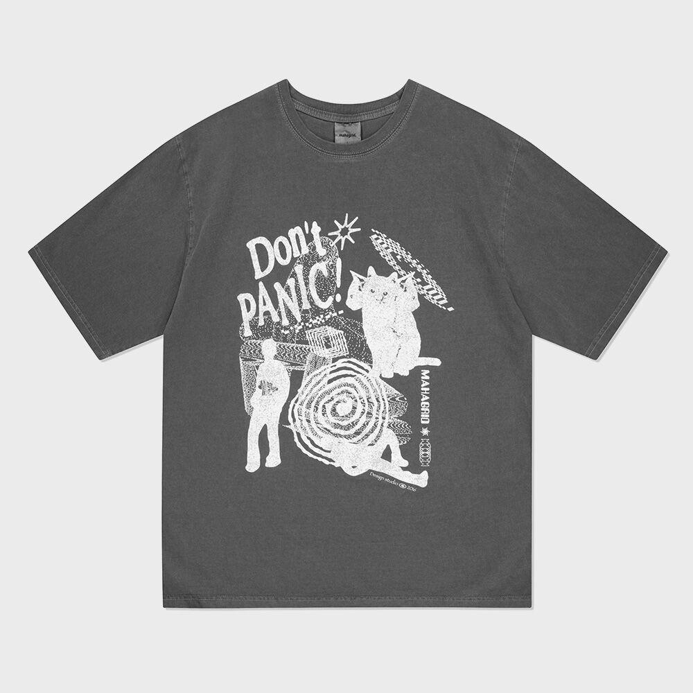 DON’T PANIC PIGMENT TEE CHARCOAL(MG2DMMT505A)