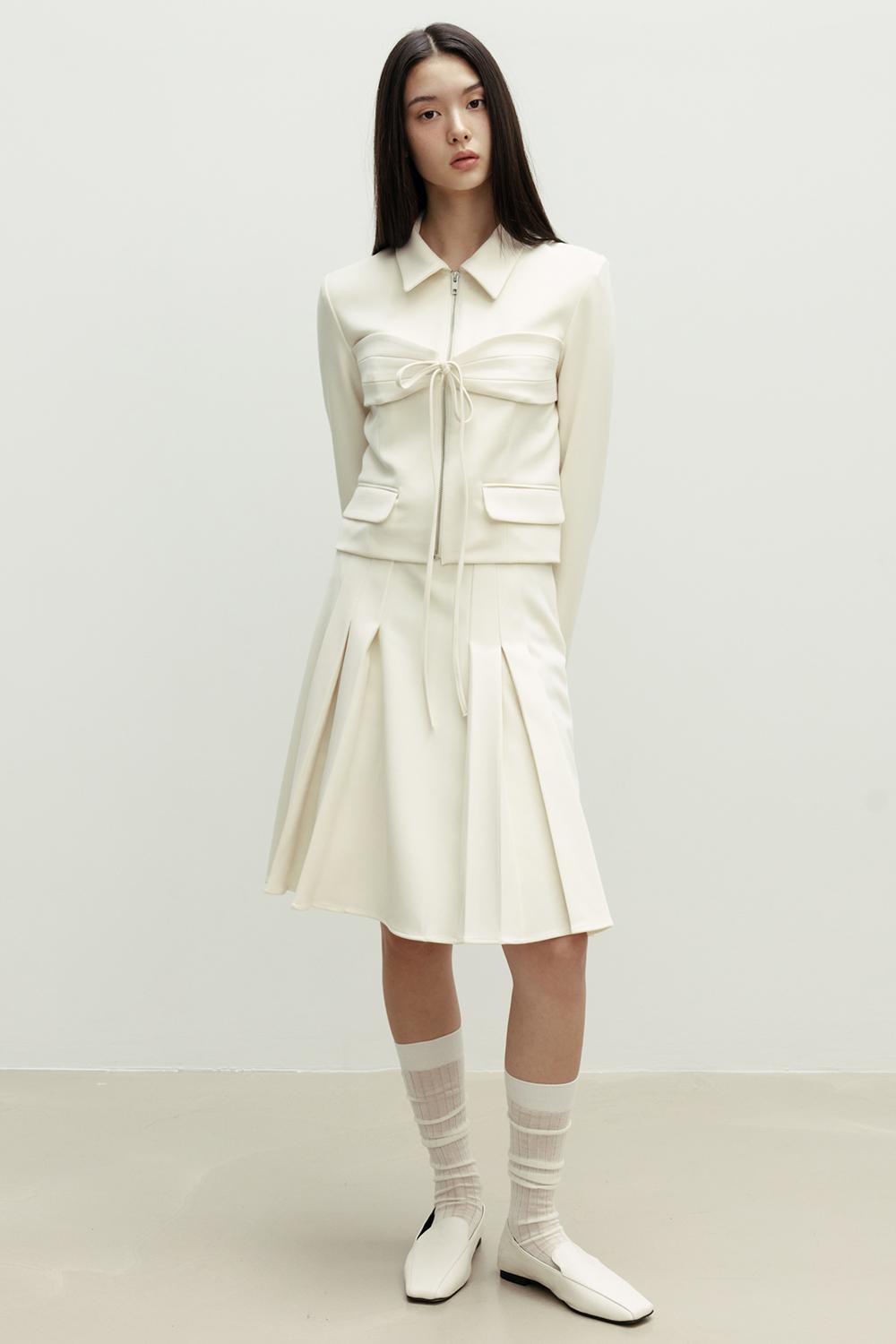 PLEATS MIDI SKIRT_TT4W504IV