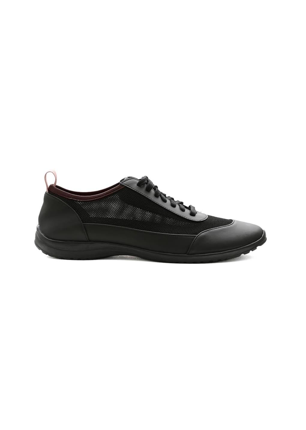 men's vibram mesh sneakers, black