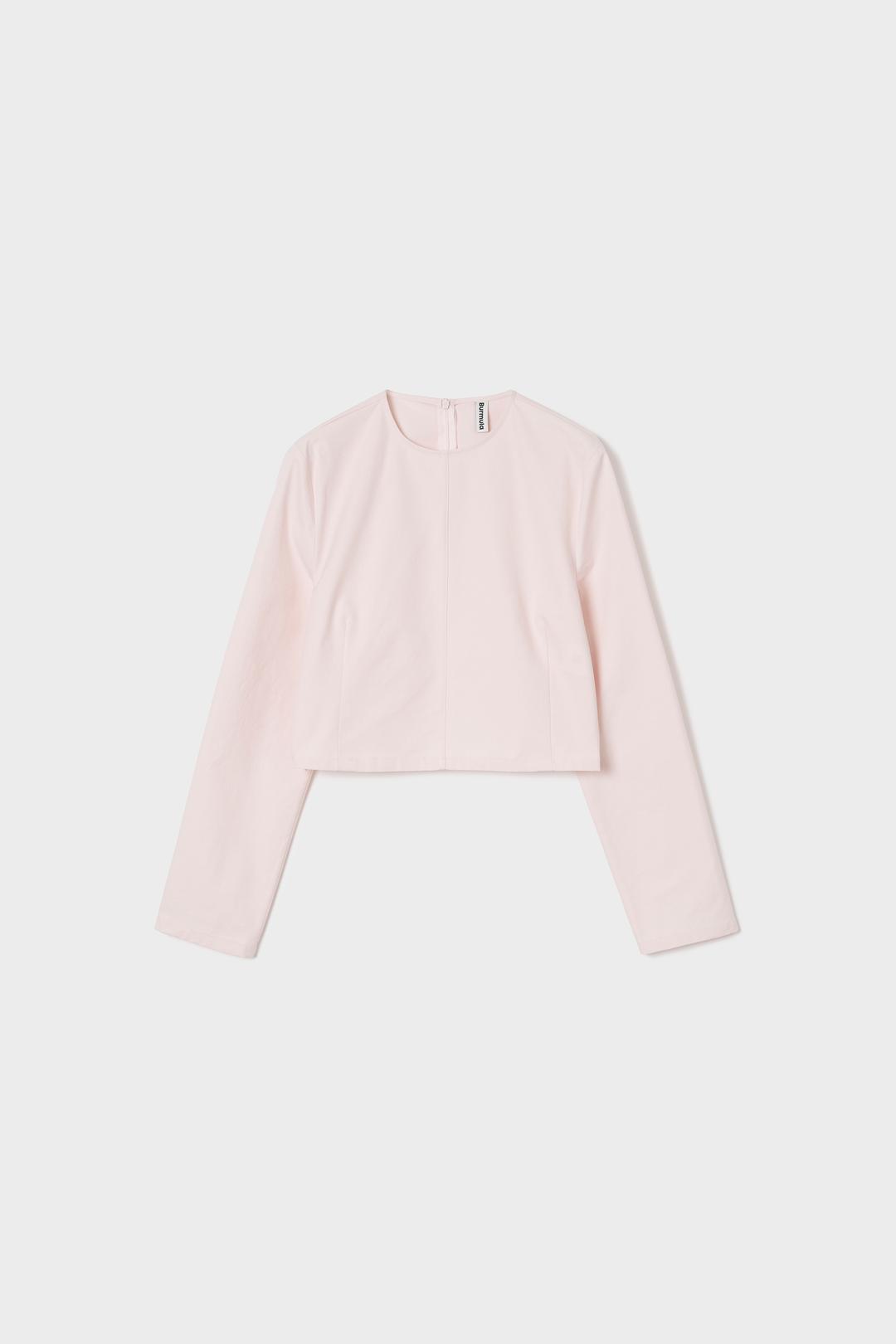 SEMI CROP BLOUSE (LIGHT PINK)