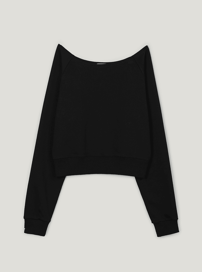 트위 [TWEE:B] [설쁘 PICK] 던크 베이직 오프숄더 긴팔 맨투맨