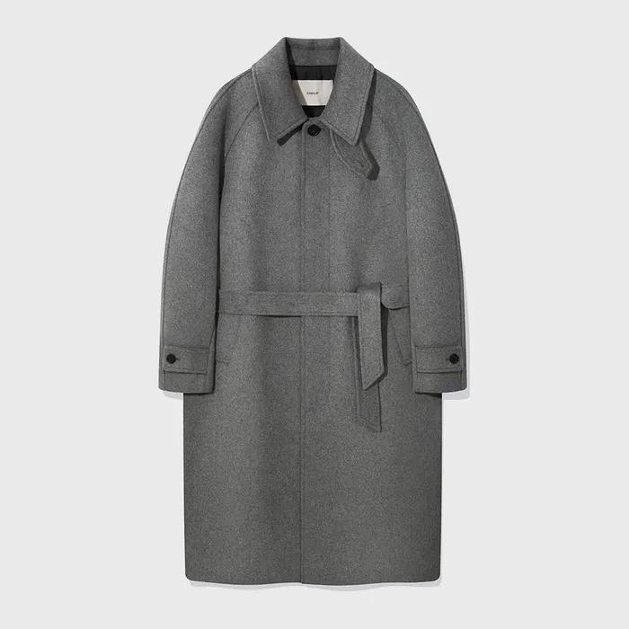 [Drape Wool] 캐시미어블렌드 소프트오버핏 발마칸 로브코트_2COLOR