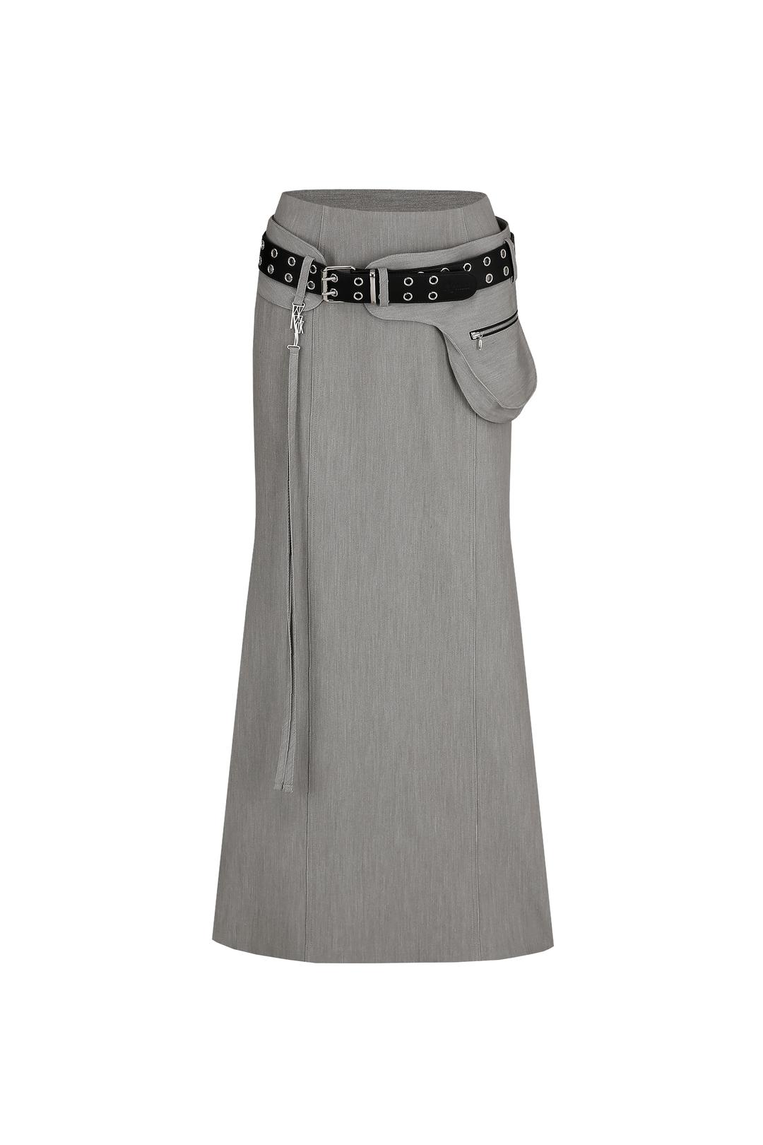 (~4/10preorder) Cargo Belt Long Skirt