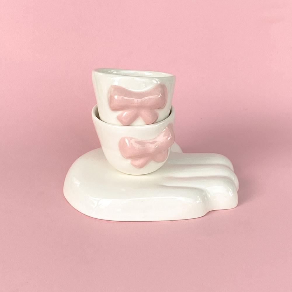 🎀핑크 리본 미니잔 1p