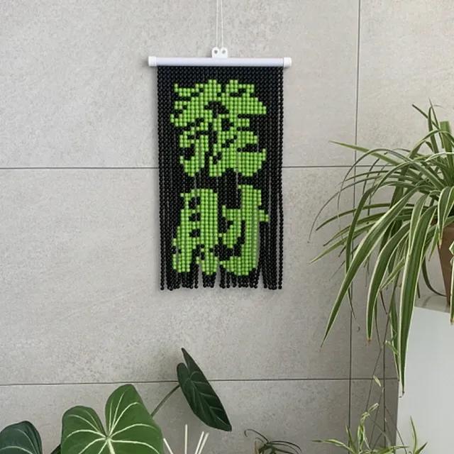 행운 비즈발 만들기 diy 키트 비즈 재료 도안 포함 미니 구슬발 커튼