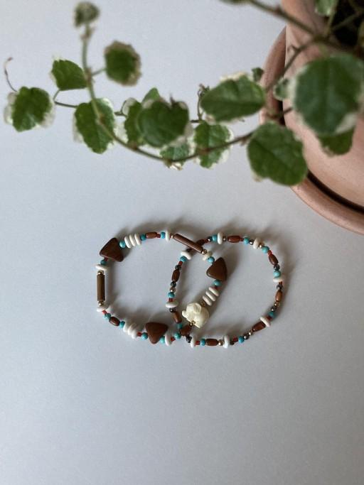 행운의코끼리 우드 세트팔찌