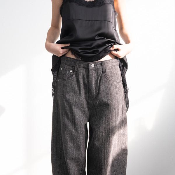 684 Bokashi Balloon Cotton Pants (Gray/3size)