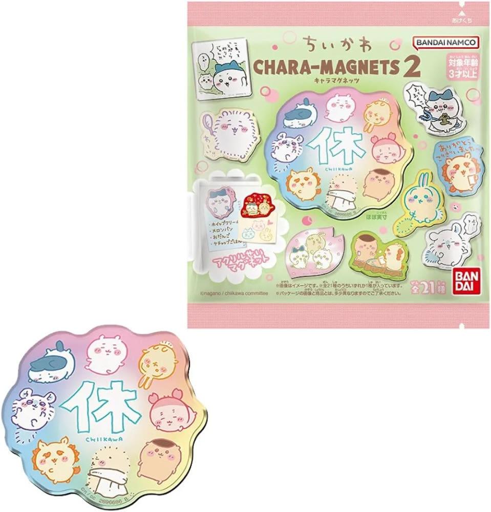 반다이 치이카와 캐릭터 마그넷 2탄 아크릴 21종 식완 14개입 먼작귀 나가노