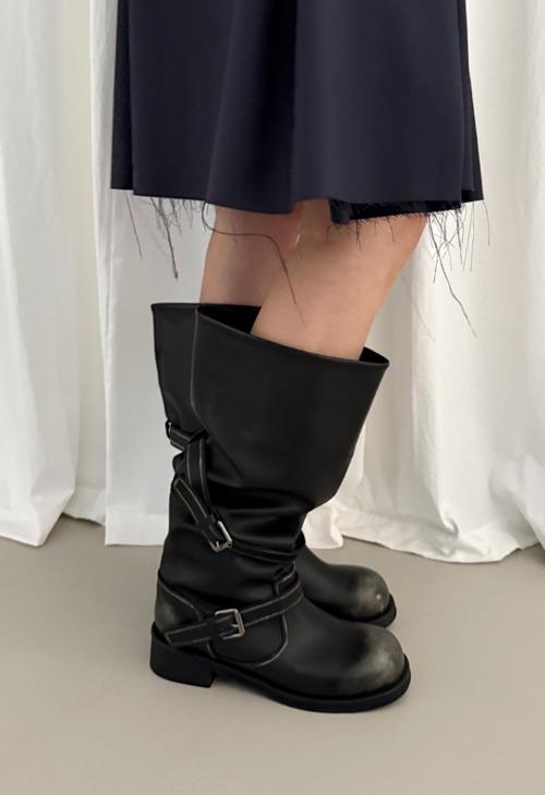 washed long boots ( soft type)