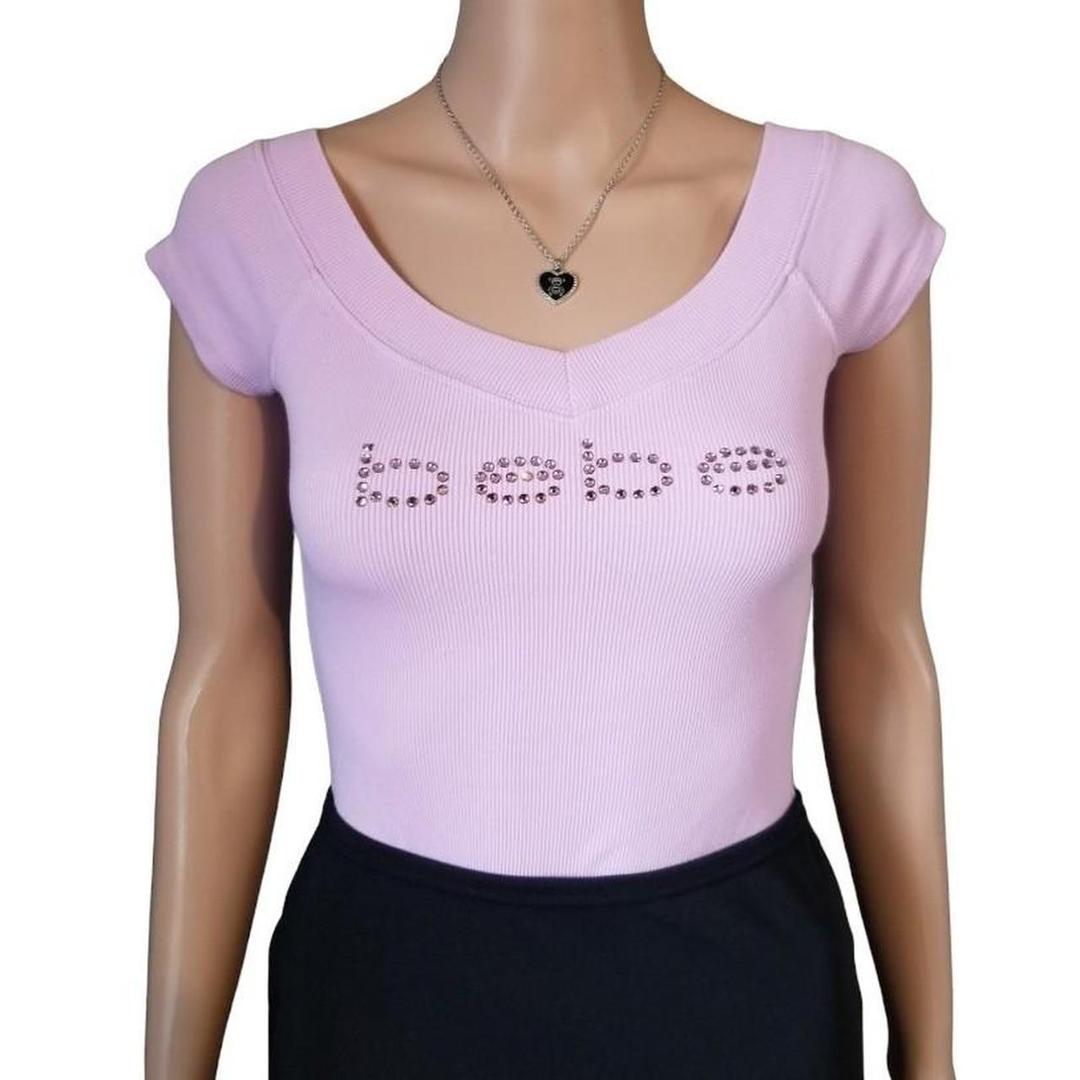 Vintage y2k lilac short sleeve top by Bebe. No...