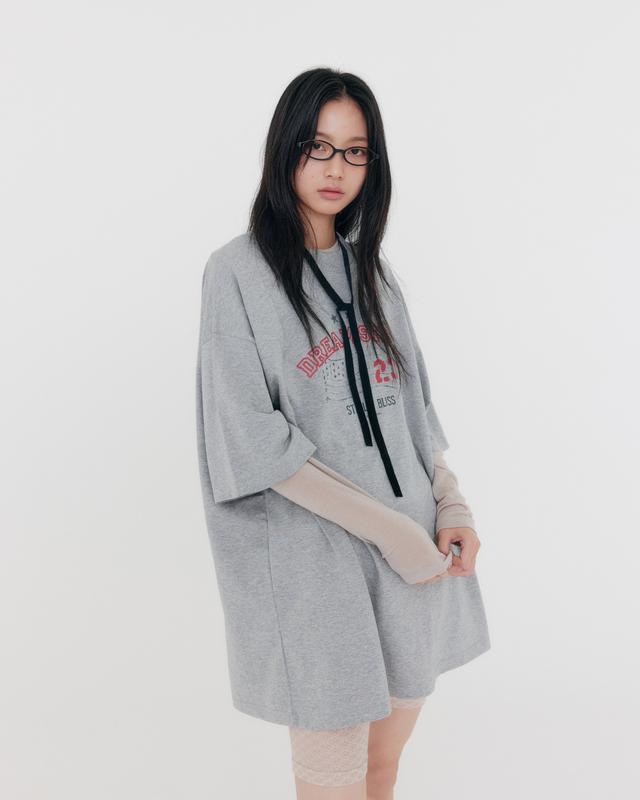 'DREAM STATE\' T-Shirt ( Melange Grey )