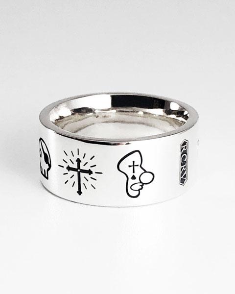 삐에로의 눈물 실버925 은반지