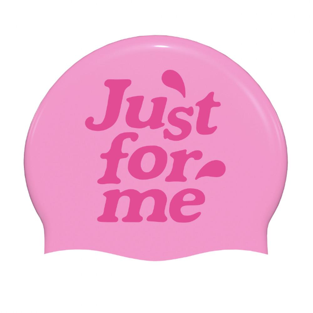 [24 JFM]  Logo Swim Cap_Pink/Pink