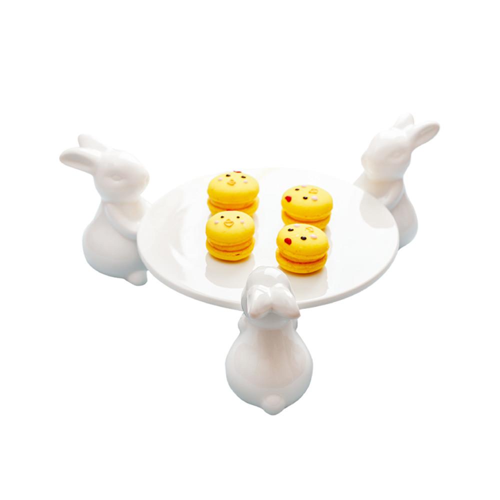 토끼 접시받침(+지름20cm접시)