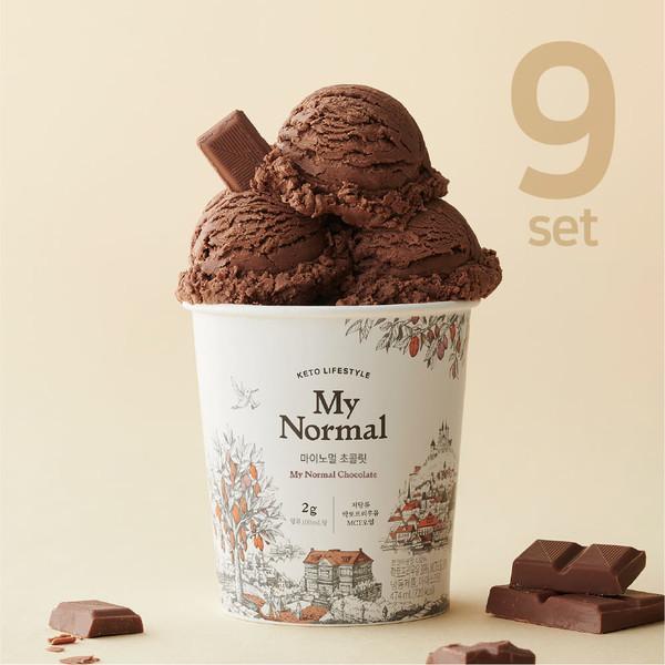 마이노멀 저당 아이스크림 파인트 9개 Set