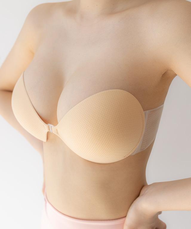 크라시앙 [오프숄더 필수템]3cm 접착식 볼륨브라 날개형 누브라 누드브라 니플패치 볼륨업 비키니 수영복이너 웨딩브라
