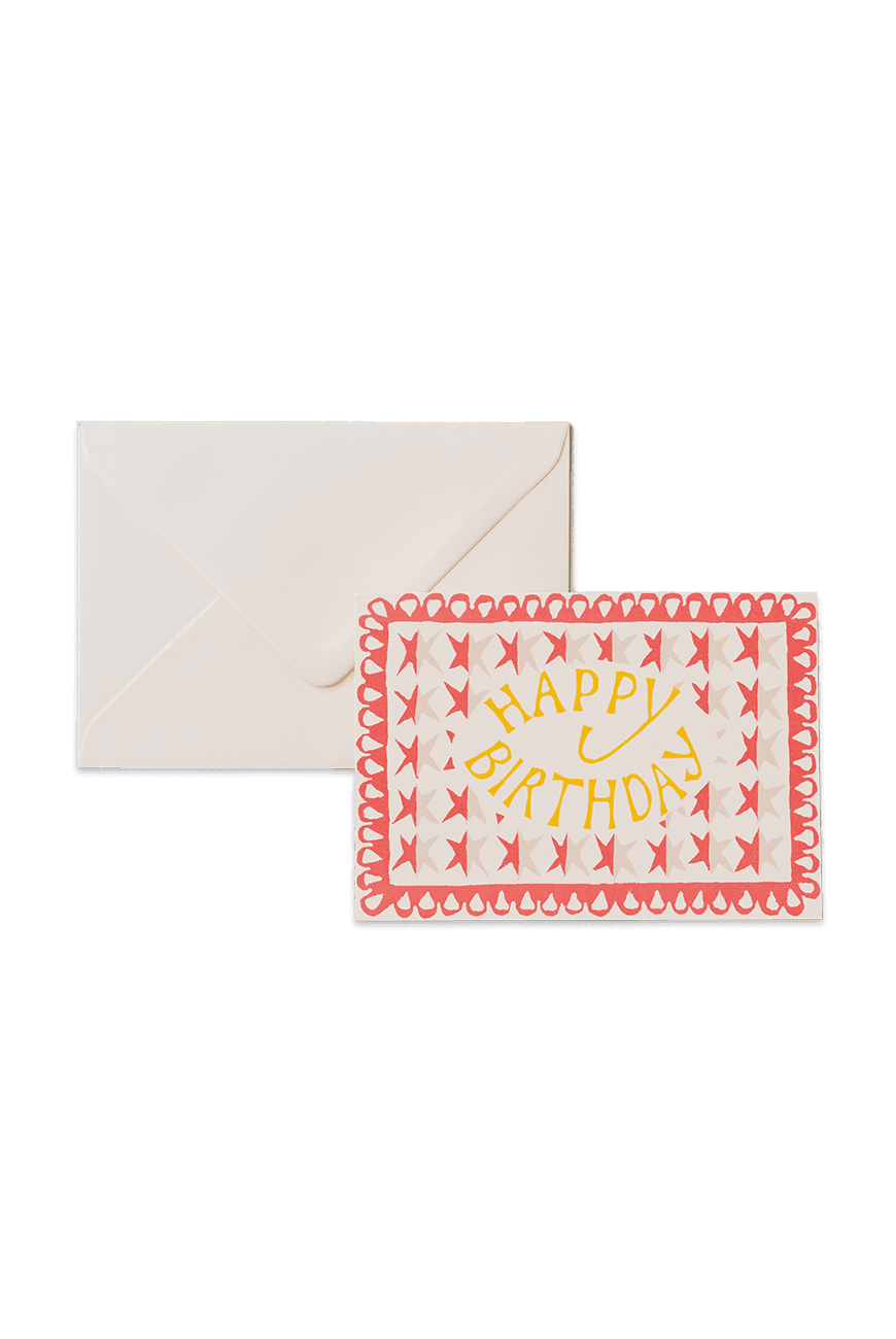 Happy Birthday Card Stars