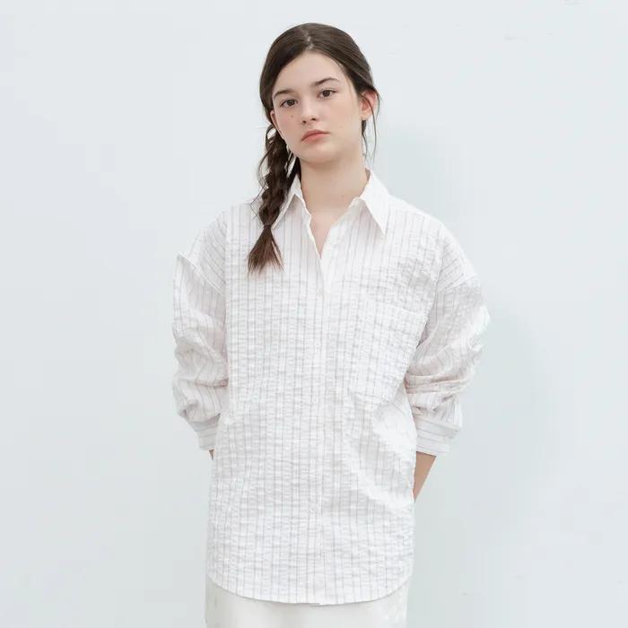 Summer Stripe Shirt-Pink