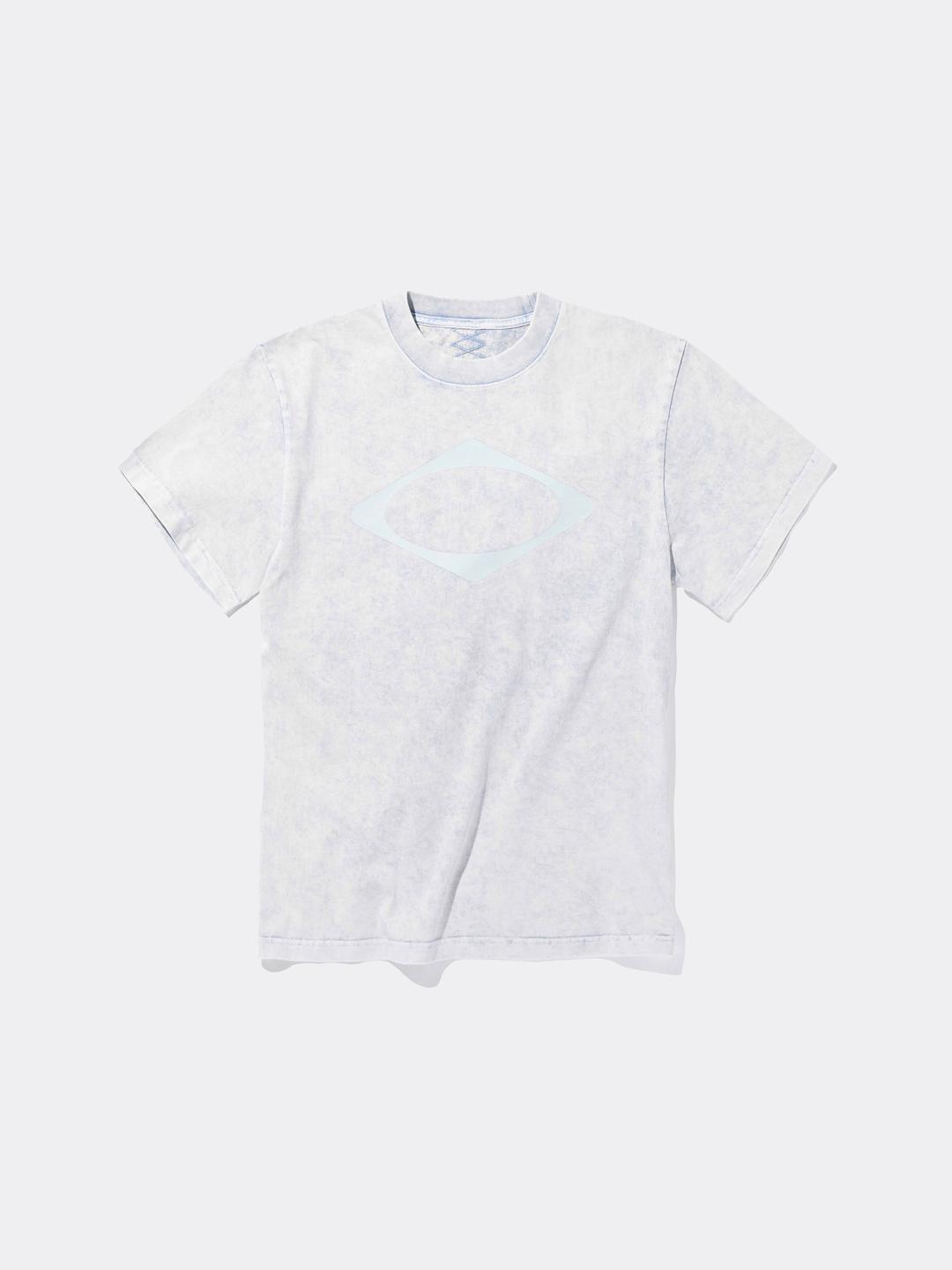 미스치프 RHOMBUS WASHED BASIC T-SHIRT-BLEACHEDLIGHT BLUE