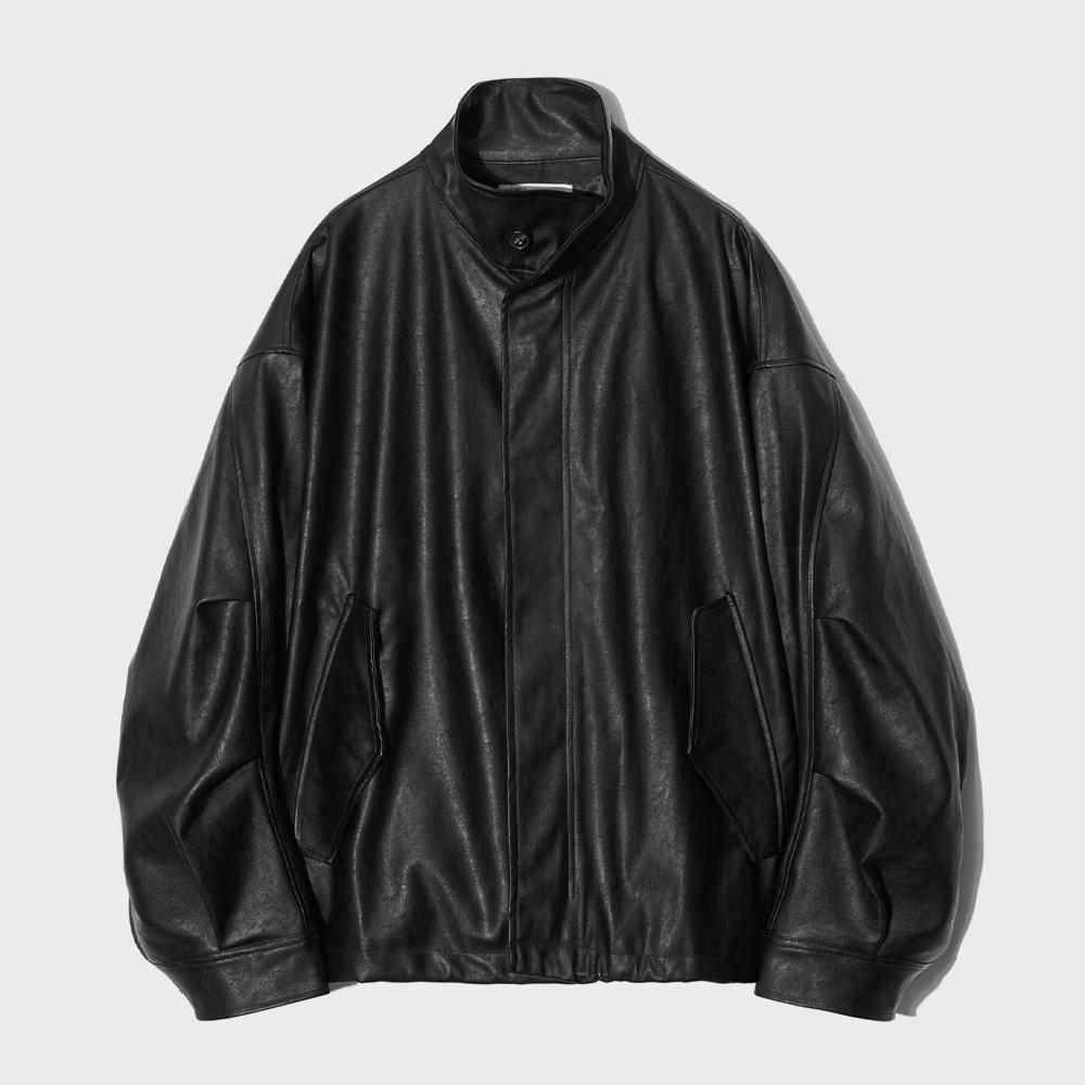 [Vegan Leather] Field Jacket Black