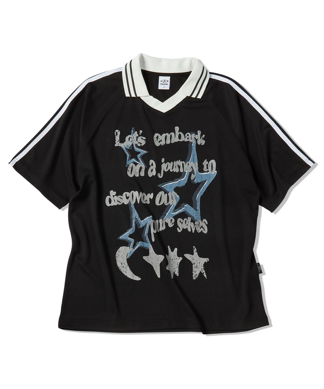 큐빅 져지 반팔티 블랙